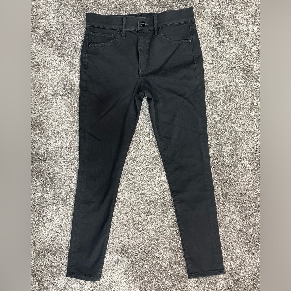 Express cotton blend skinny mid rise some stretch black pants women’s size 6R